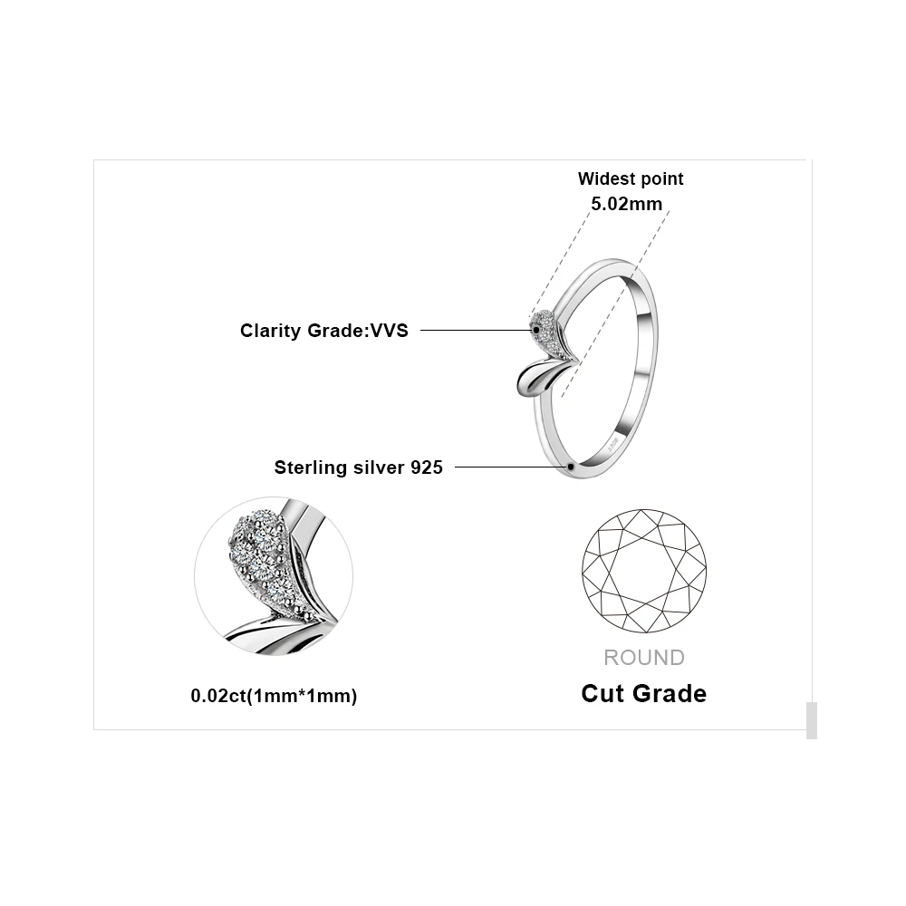 JewelryPalace сердечка фианитами кольцо стерлингового серебра 925 Обручальное best