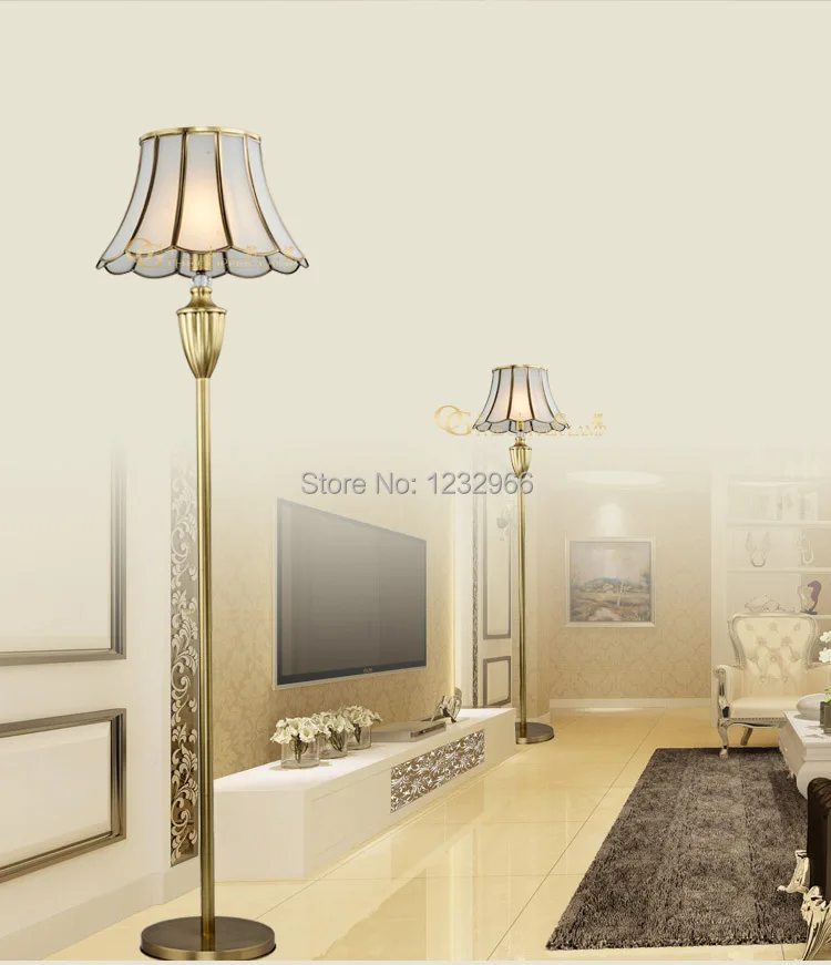 Роскошная медная Напольная Лампа Fortuny Moda Современная стандартная лампа