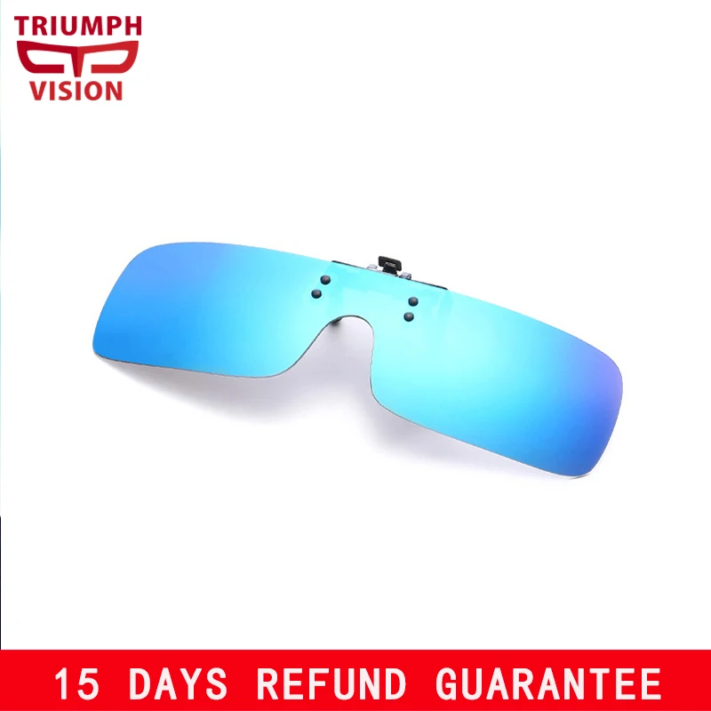 Солнцезащитные очки TRIUMPH VISION с клипсой для близорукости поляризационные линзы HD