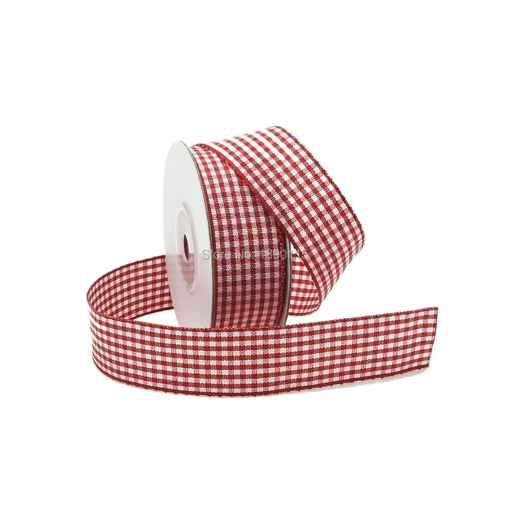 10 ярдов/рулон шотландская клетка лента 1 &quotдля подарочная упаковка банты