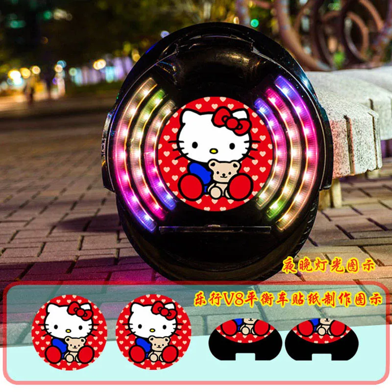 Hello Kitty Inmotion V8 Защитная Наклейка для скутера Captin America Iran декоративная наклейка водоотталкивающая для Inmotion V8 Балансирующий скутер - Цвет: Hello Kitty