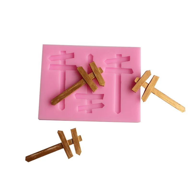 Дорожный знак формы DIY помадка торт плесень мягкие конфеты сухой Pez посуда для