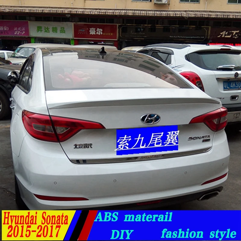Используется для hyundai sonata спойлер высокого качества ABS Материал заднего крыла