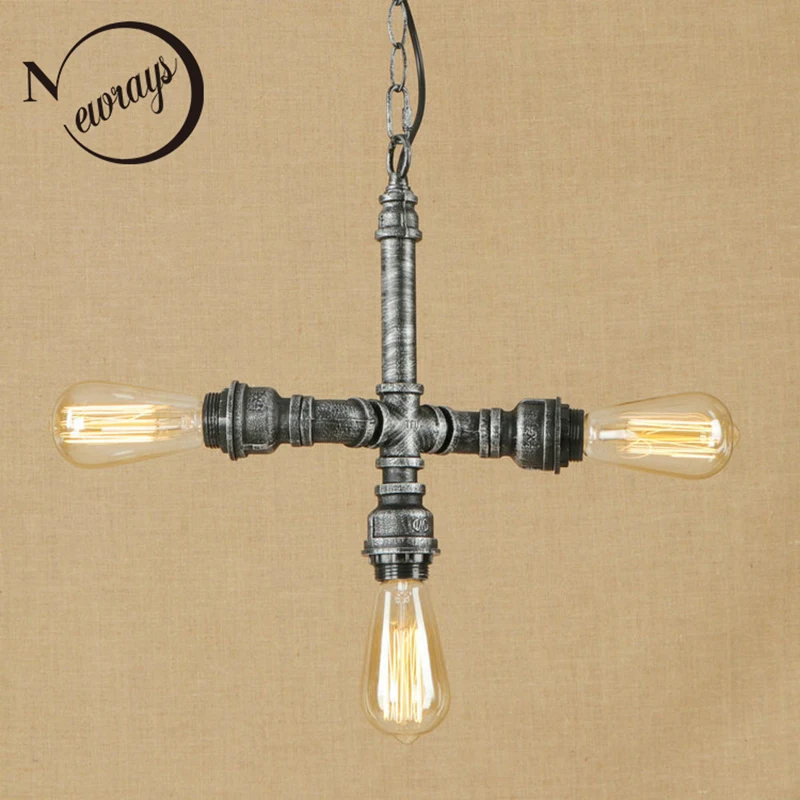 Винтажная железная металлическая окрашенная Подвесная лампа Светодиодная 3