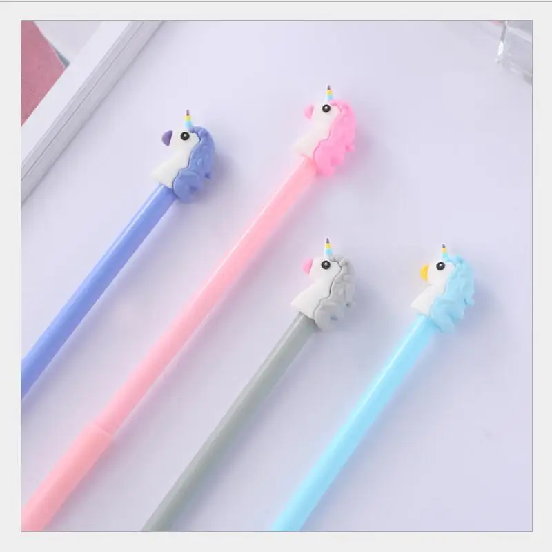 

1pcs/lot Black Gel Ink pen Cartoon animal Signature Pen School & Office Supply Cute Kids Gift