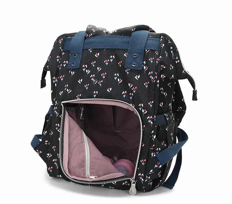 Findpop, Большой Вместительный женский рюкзак, Mochilas, новинка, цветочный принт, рюкзаки для женщин, 3 цвета, противоугонные, холщовые рюкзаки