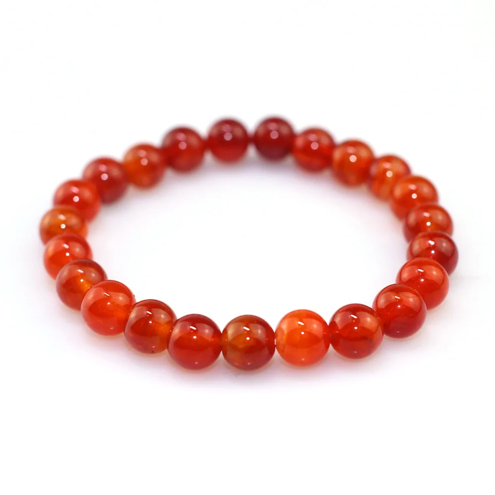 8 мм Натуральный Полудрагоценный камень красный оникс синий горошек Камень