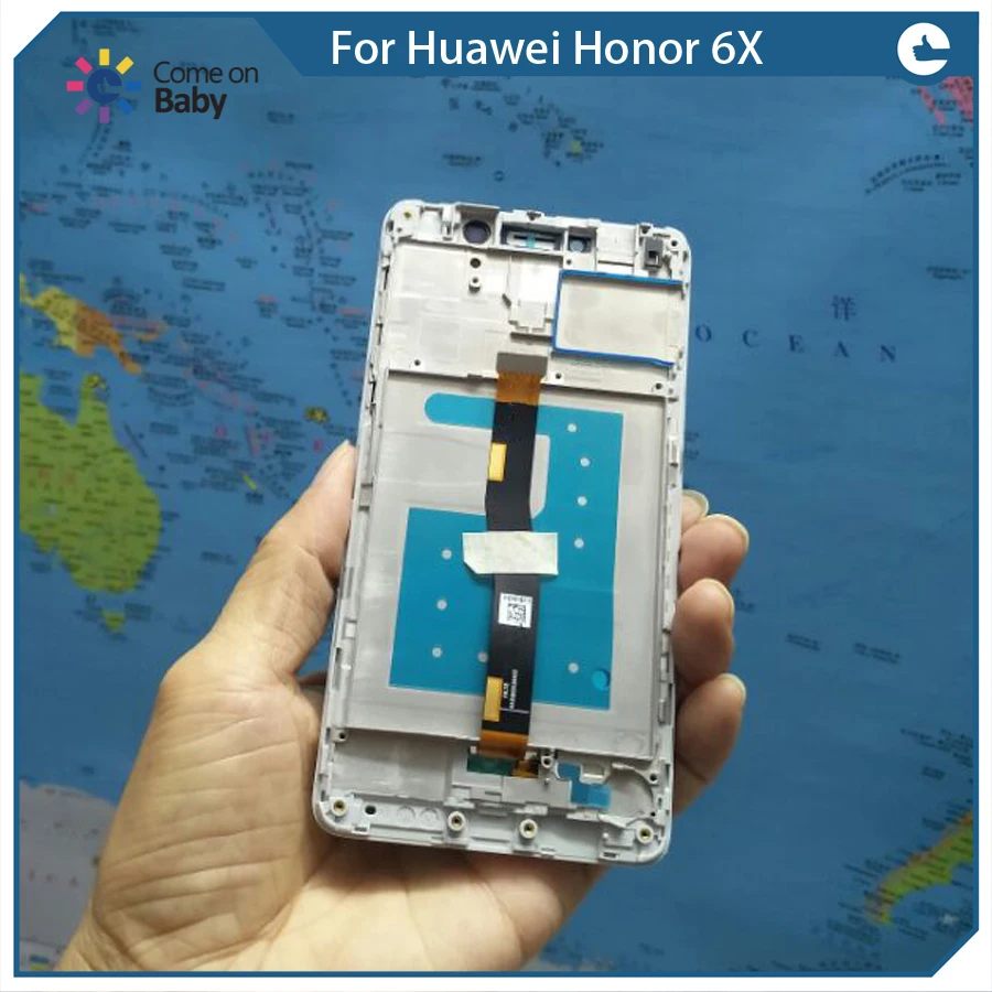 Для Huawei Honor 6X Φ ЖК-дисплей + сенсорный экран 100% новый дигитайзер в сборе Замена с