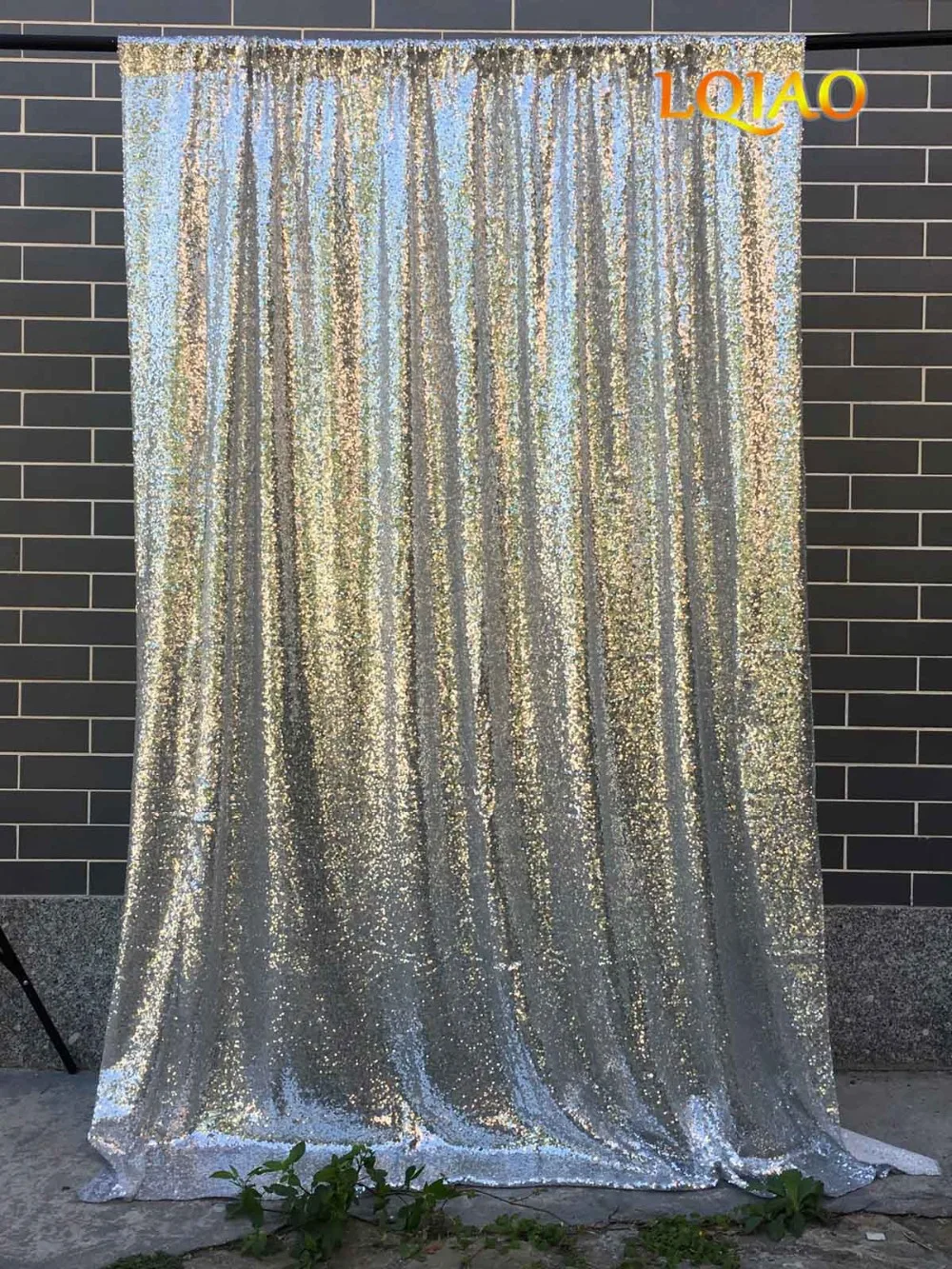 

120x300cm Silver Sequin backdrops,Glitter Sequin Curtain,Wedding Photo Booth Backdrop,Photography Background,Party Decoration