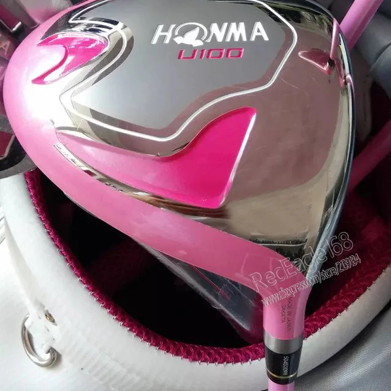 Cooyute Новинка для женщин Honma U100 комплект гольф клубов дерево + утюжки клюшки сумка