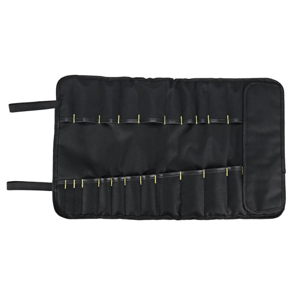 Портативная Трехцветная сумка для ножей шеф-повара рулонная кухонный инструмент