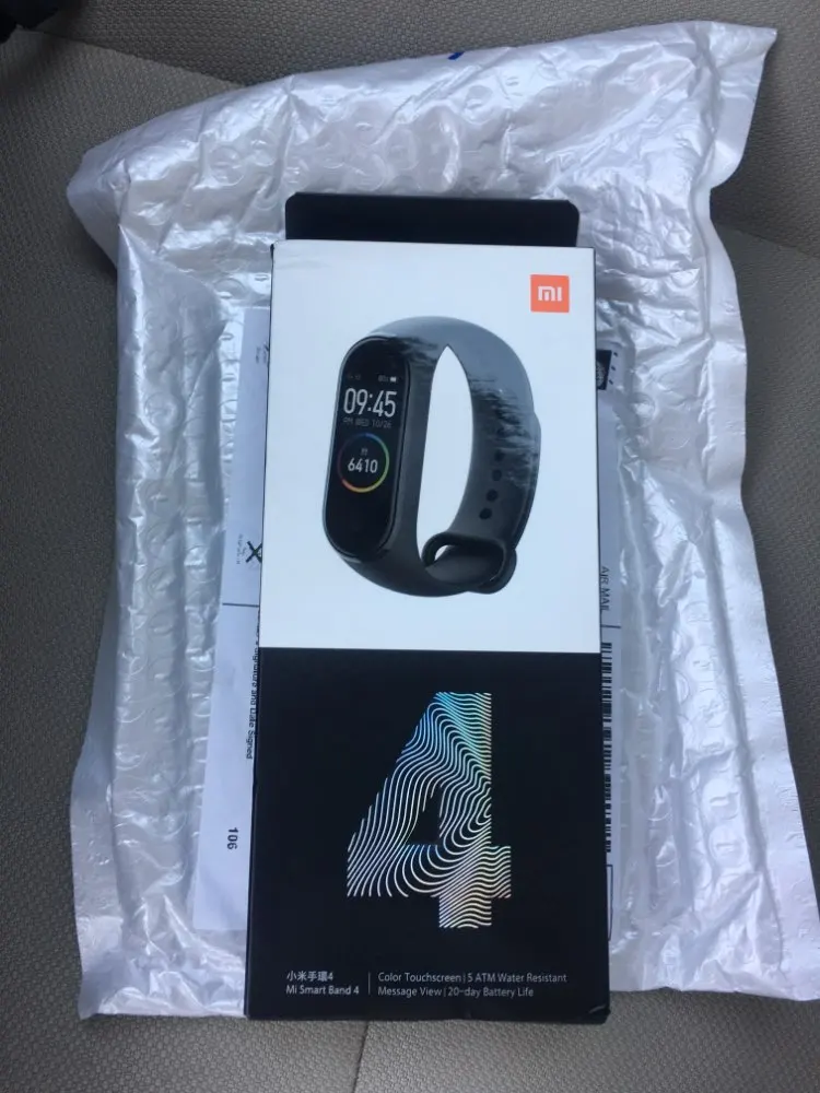 Xiaomi mi браслет 4 Смарт Bluetooth 5,0 фитнес-браслет AMOLED цветной сенсорный экран 50 м водонепроницаемый для плавания mi ng