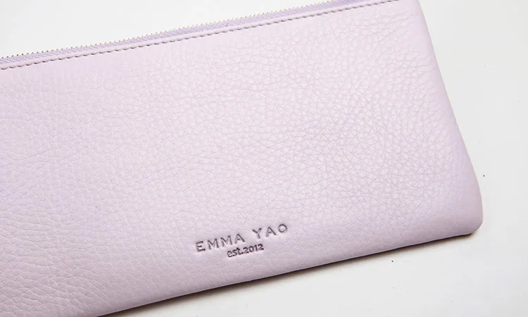 Женский кошелек из натуральной кожи EMMA YAO|coin purses holders|purse holderbrand leather wallet |