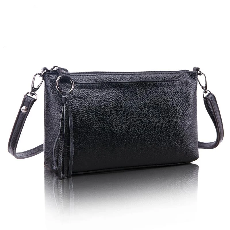 Женская сумка мессенджер из натуральной кожи однотонная|women shoulder bag|bag genuinedesigner bag |