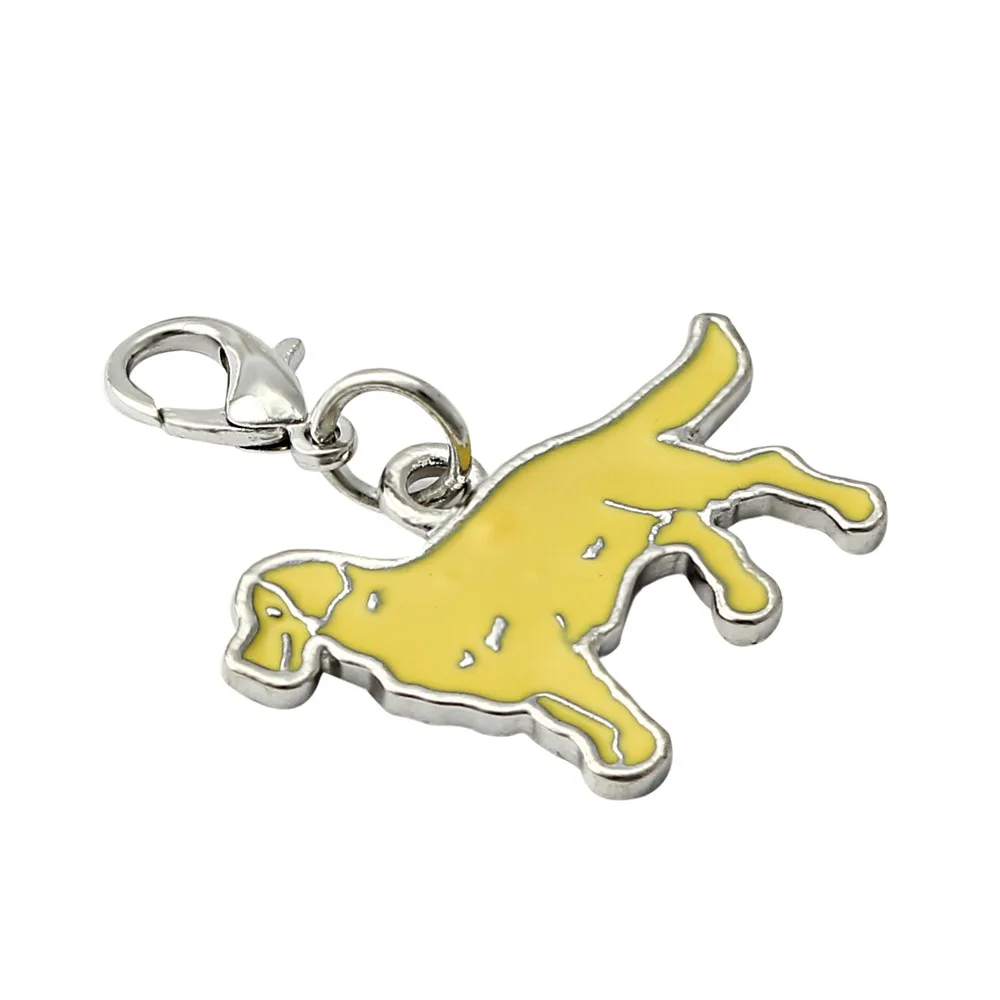 Металлическая цепочка для волос маленьких кошек и собак кулон 25 мм модель D38JL20