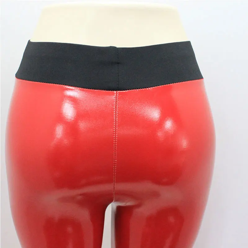 

Reflective sexy hip pants elastic high waist leggings nightclub loaded pencil pants hh09