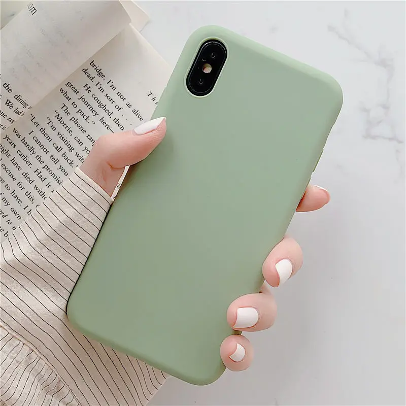 Style 6 COOLY карамельный цвет матовый чехол для iphone 11 Pro Max 6 S 7 8 Plus X XS XR задняя крышка Мягкий ТПУ силиконовый чехол для телефона s Синий Розовый чехол - Цвет: Style 6
