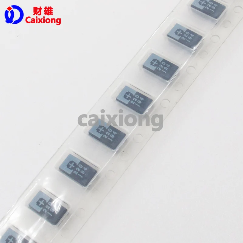20 шт. 6TPE220MIC низкие ESR танталовые полимерные конденсаторы SMD 6032 6 3 Вольт 220 мкФ