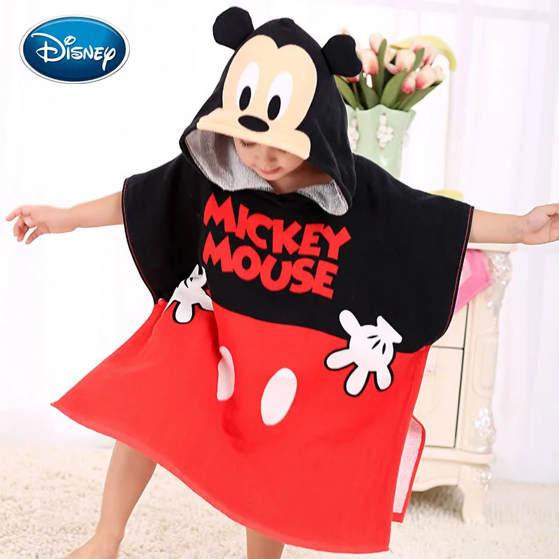 Disney черное красное банное полотенце в горошек с Минни Маус 100% хлопок капюшоном
