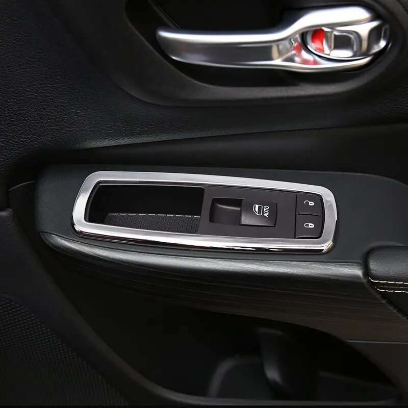 Для Jeep Cherokee KL 2014/15/16/17/18 ABS хромированный LHD стеклоподъемник двери стекла Панель