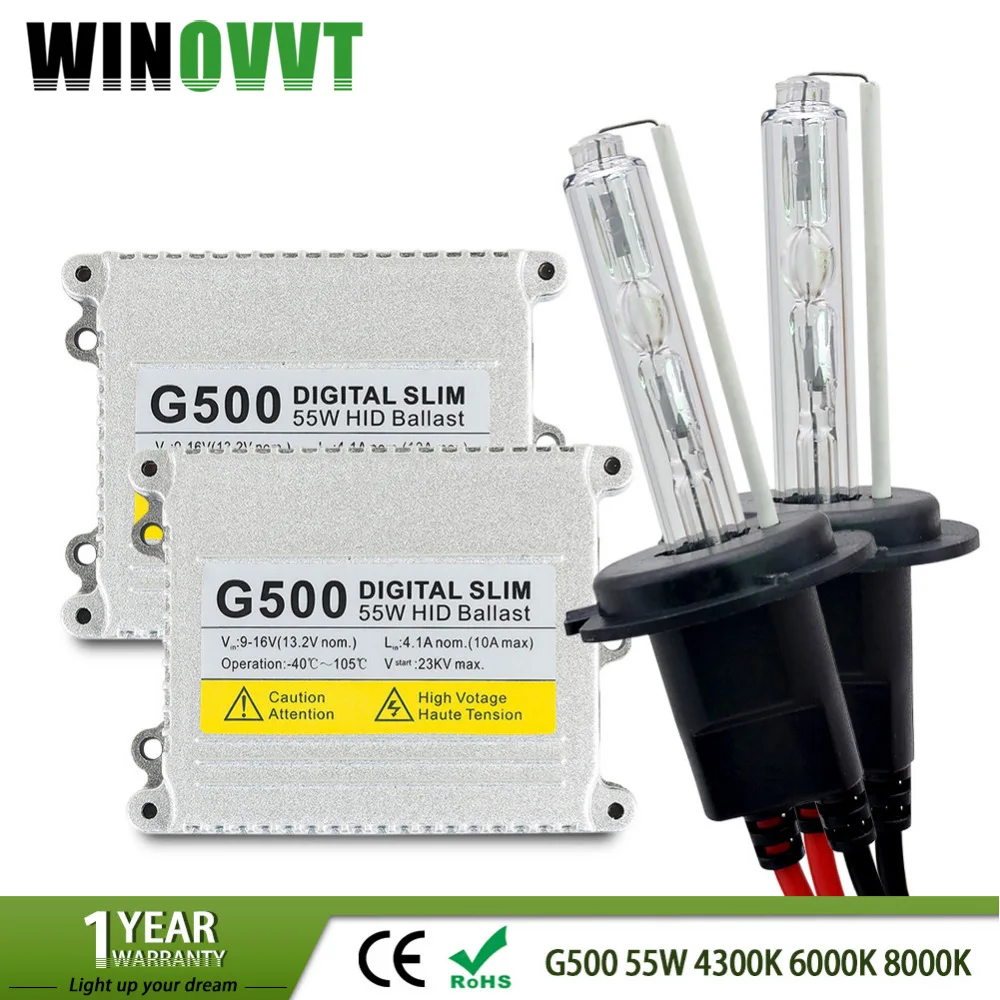 AC 55 Вт Xenon H7 HID комплект H1 H3 H4 H11 9005 9006 881 D2S ксеноновых ламп Цифровой Электронный