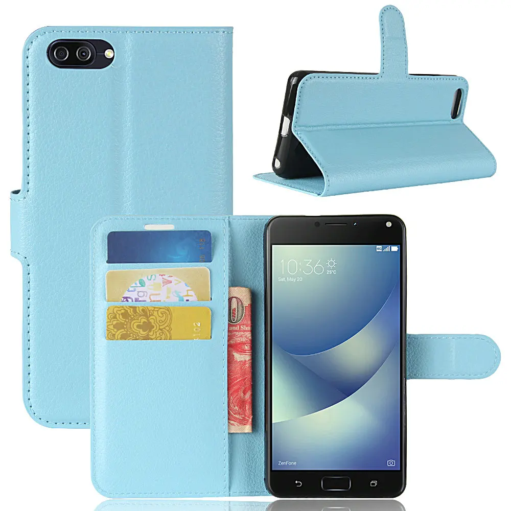 for Asus Zenfone 4 MAX ZC520KL (5.2 inch) Case Flip Leather Wallet Cover Card Slots Stand Cases Cell Phone Shell Bag | Мобильные