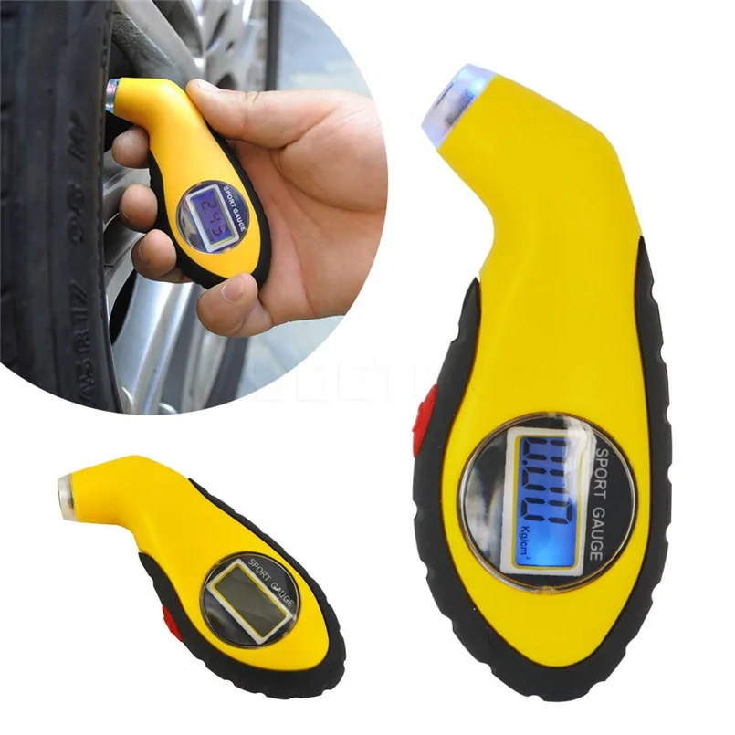 Dropship LCD Digital Auto Car Motorcycle Air Pressure Tire Tyre Gauge Tester Tool #0719 | Автомобили и мотоциклы
