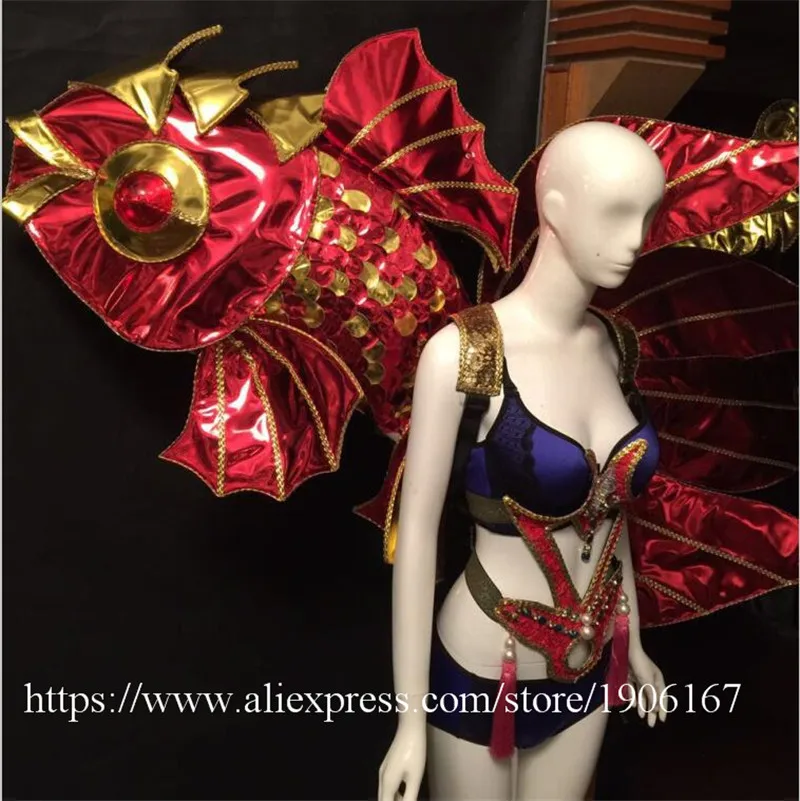 Одежда с изображением рыбы для подиума сексуальная женская одежда ночного клуба