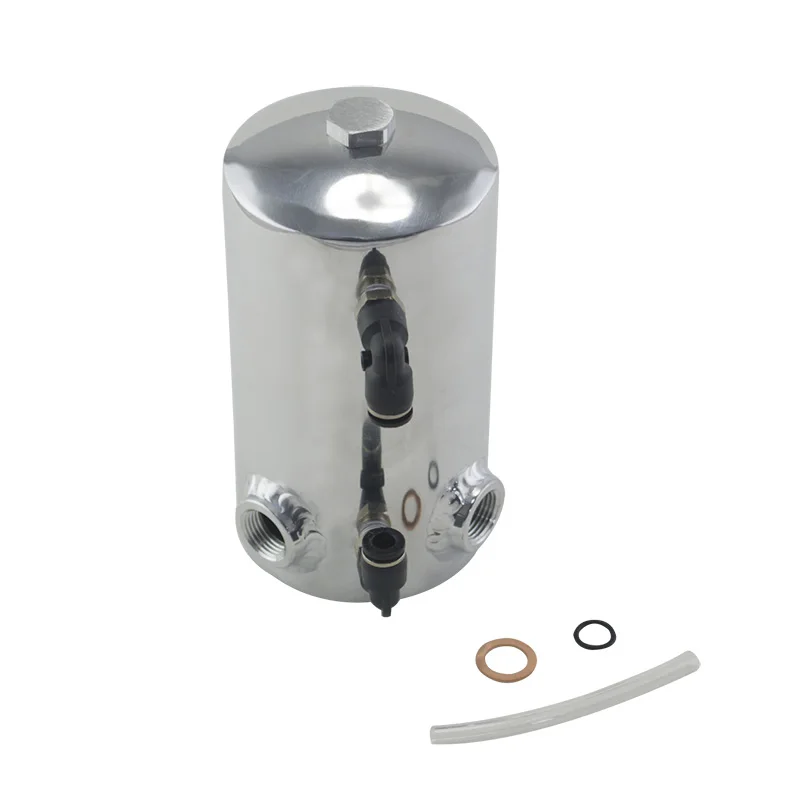 VR - 0.5L полированный 3/8 &quotNPT боковой порт алюминиевый маслоуловитель может