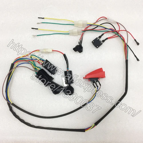 Without controller Детский Электрический Автомобиль DIY модифицированные провода и переключатель комплект, с 2,4G Bluetooth пульт дистанционного управления самодельная Детская электрическая машина 12V - Цвет: Without controller