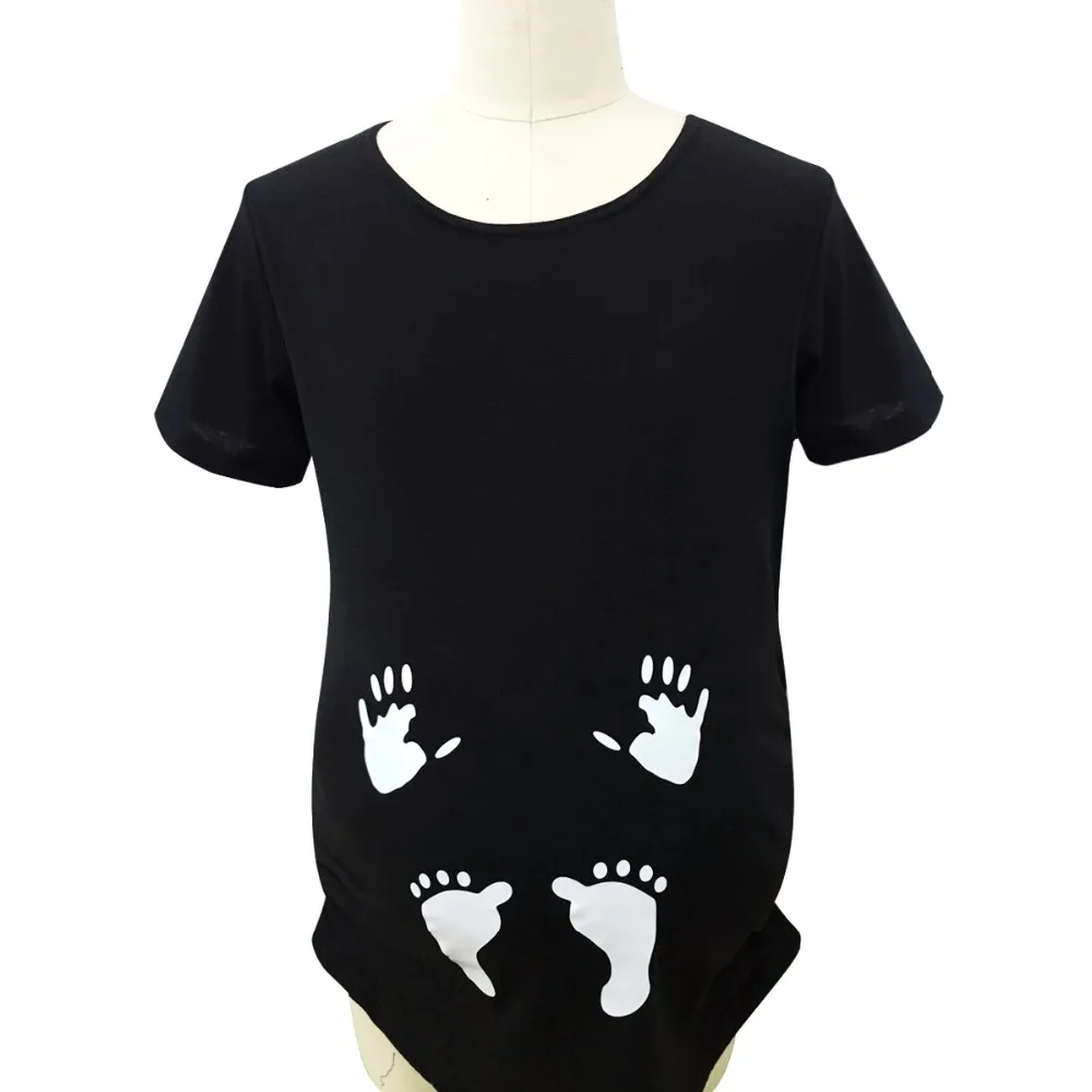 

Funny Pregnancy T Shirts For Pregnant Women Summer Tees Women T-shirts Slim Cartoon Casual Maternity Tops O-Neck