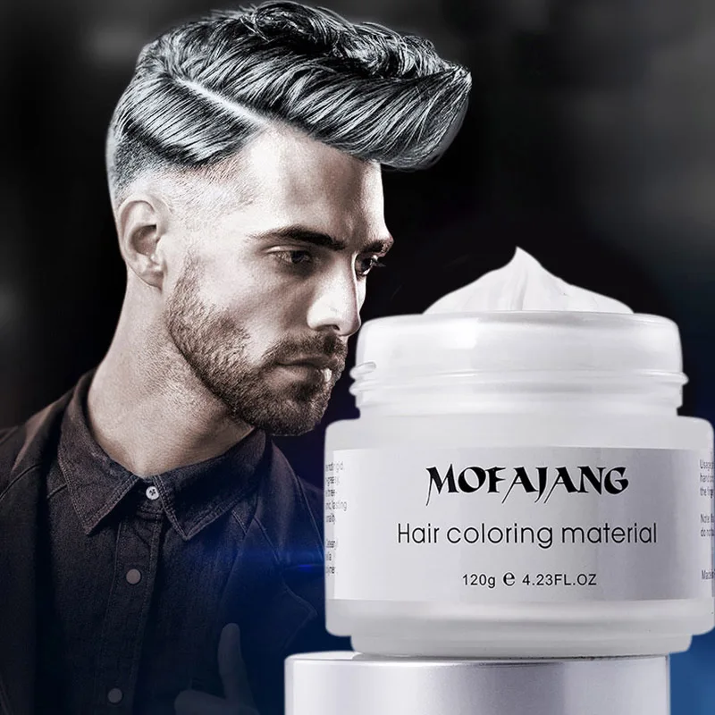 2018 бабушка серый воск для волос 120 г не волосы больно серебристо-серый одно время