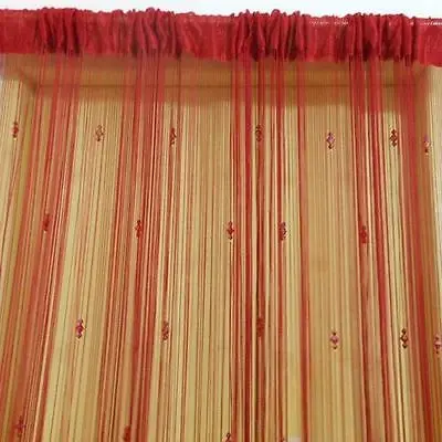 Игристые бисера Гирлянда двери окна разделитель занавесок номер Fly Экран Тассел