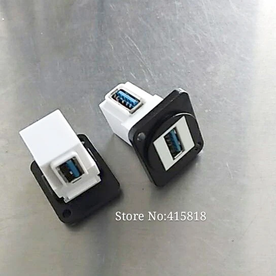 5 шт./лот D Type USB прямой модуль Шасси Панель Крепление соединитель аудио