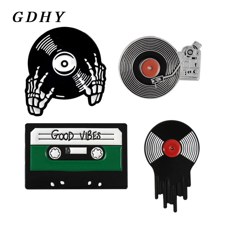 Музыкальная брошь GDHY эмалированные булавки для друзей значок ювелирные изделия