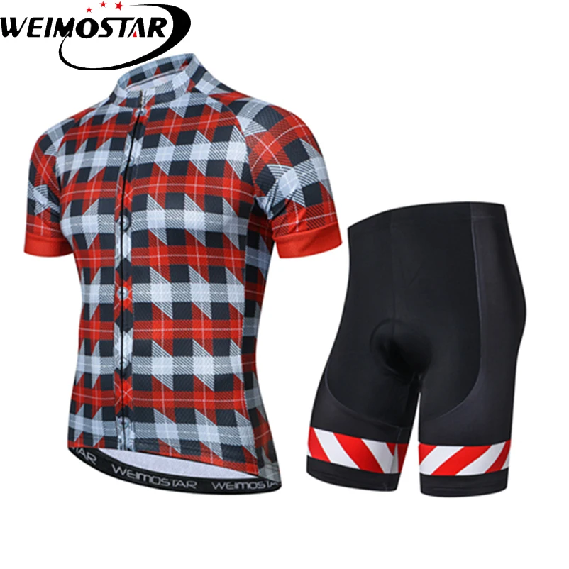 

Weimostar Team Men's Cycling Jersey Short Sleeve Comfortable Ropa Ciclismo Bicycle Bike Bib Shorts Sets Outdoor Shirts