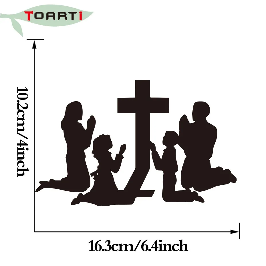 Виниловые наклейки для автомобиля с надписью Family mouly at the Cross Western Religion Jesus Devil God Car