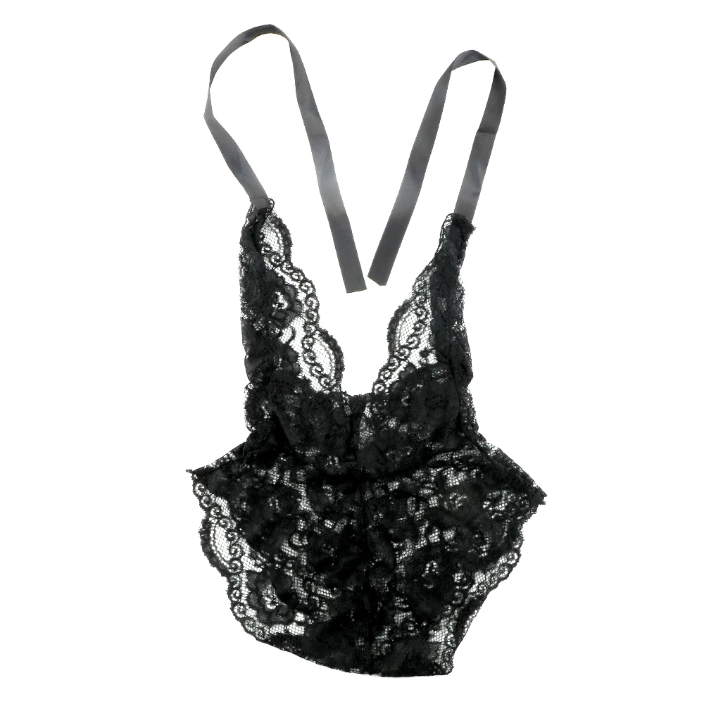 Black Bodysuit OLO перспективная кружевная Соблазнительная маска для глаз, сексуальное нижнее белье, открытая спина, Эротичная Пижама, нижнее белье, сексуальное платье, игры для взрослых - Цвет: Black Bodysuit