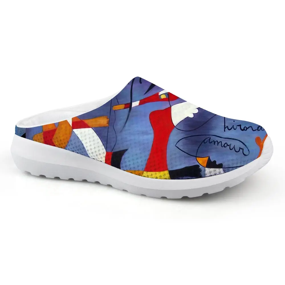 

Fashion Sandals Man Casual Animal Abstraction Painting Art Print Summer Slippers Beach Water Outside Shoes sandals Customizable