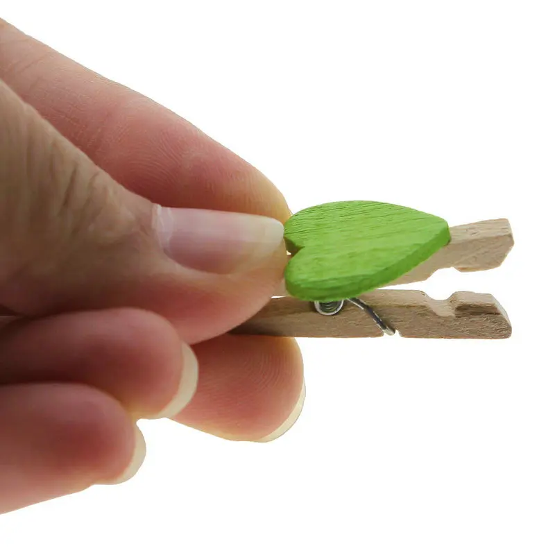 10 шт. деревянные мини-клипсы для фотографий бумажные прищепки вечерние зажимы |