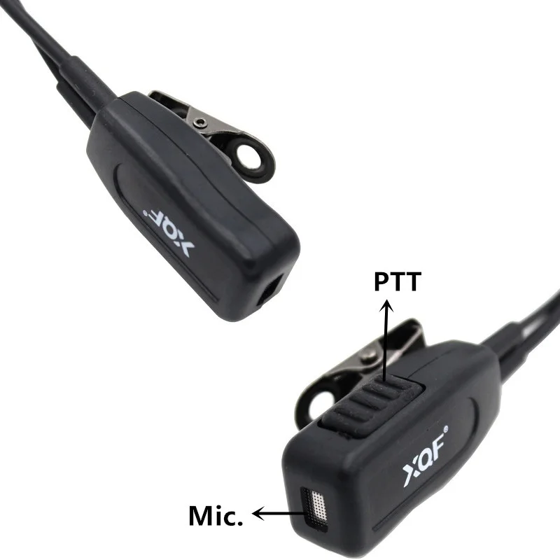 2 контактный Заушник портативная рация с наушниками гарнитура для Kenwood BaoFeng UV 5R BF