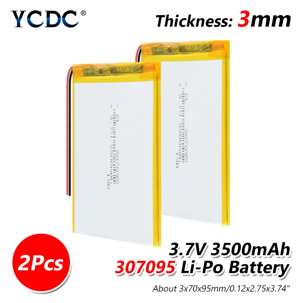 Защищенные PCM 3,7 V 307095 3500mAh литий-ионные полимерные Lipo Аккумуляторы для IPad power Bank планшетный компьютер