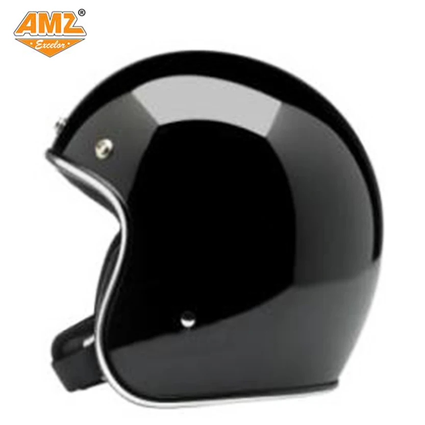 Шлем AMZ мотоциклетный спортивный с открытым лицом в стиле ретро|retro open face helmet|face
