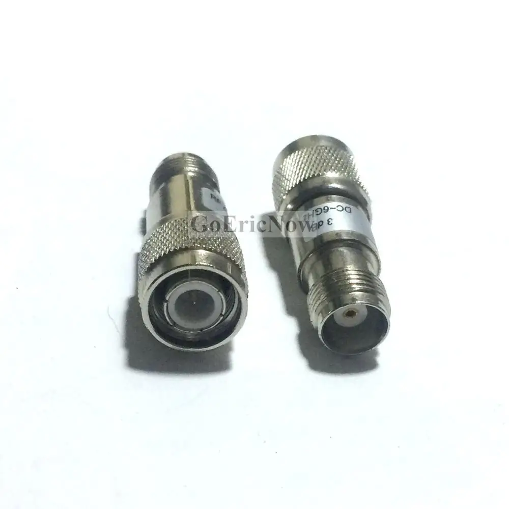 1 pcs 2W DC-3GHz TNC Type Male to Female coaxial fixed attenuator connector | Connectors