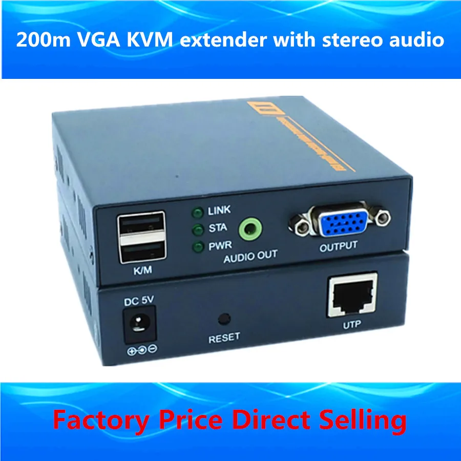 ZY DT206CKM 660ft VGA KVM над ip удлинитель 1080 P USB Видео расширитель передатчик приемник с 3 5