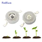 Светодиодные чипы ReBlue 3 Вт, 50 шт., ИК-диоды 850 нм, 740 нм, 940 нм, УФ, 390 нм, 410 нм, высокая мощность, 850 нм, инфракрасные светодиодные ИК-УФ чипы, светильник вые шарики