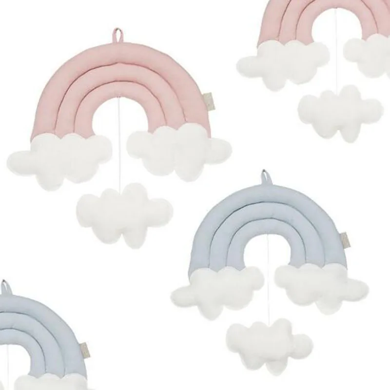Новая Радужная облако висел Украшения кровать Шторы аксессуар Детская комната
