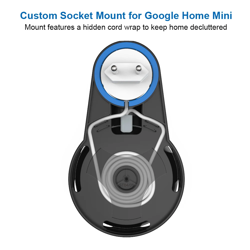 Для Google Home мини настенное крепление для голосового ассистента, аксессуары, компактный чехол-подставка вилка в кухне ванной спальне