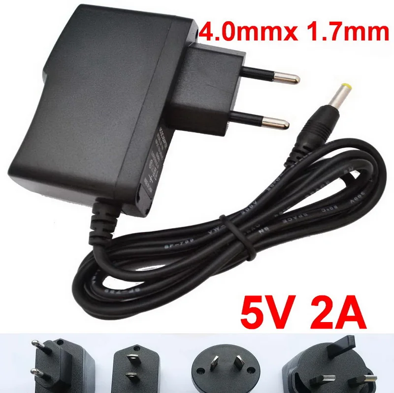 1 шт. 5 в 2A зарядное устройство адаптер питания DC 4,0*1,7 мм для Android tv Box для sony psp 1000 2000 3000 для Xiaomi mibox 3S