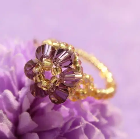 OMH оптовая продажа Буле красная красивая бижутерия ручной работы кристалл кольцо